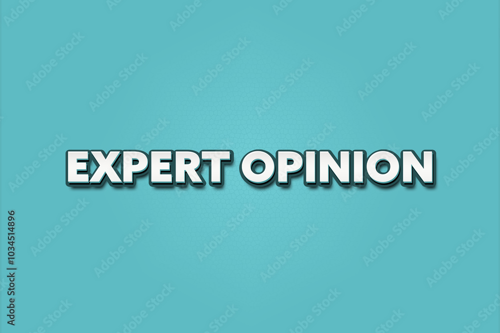 Expert Opinion. A Illustration with white text isolated on light green background. Expert Opinion. A Illustration with white text isolated on light green background.