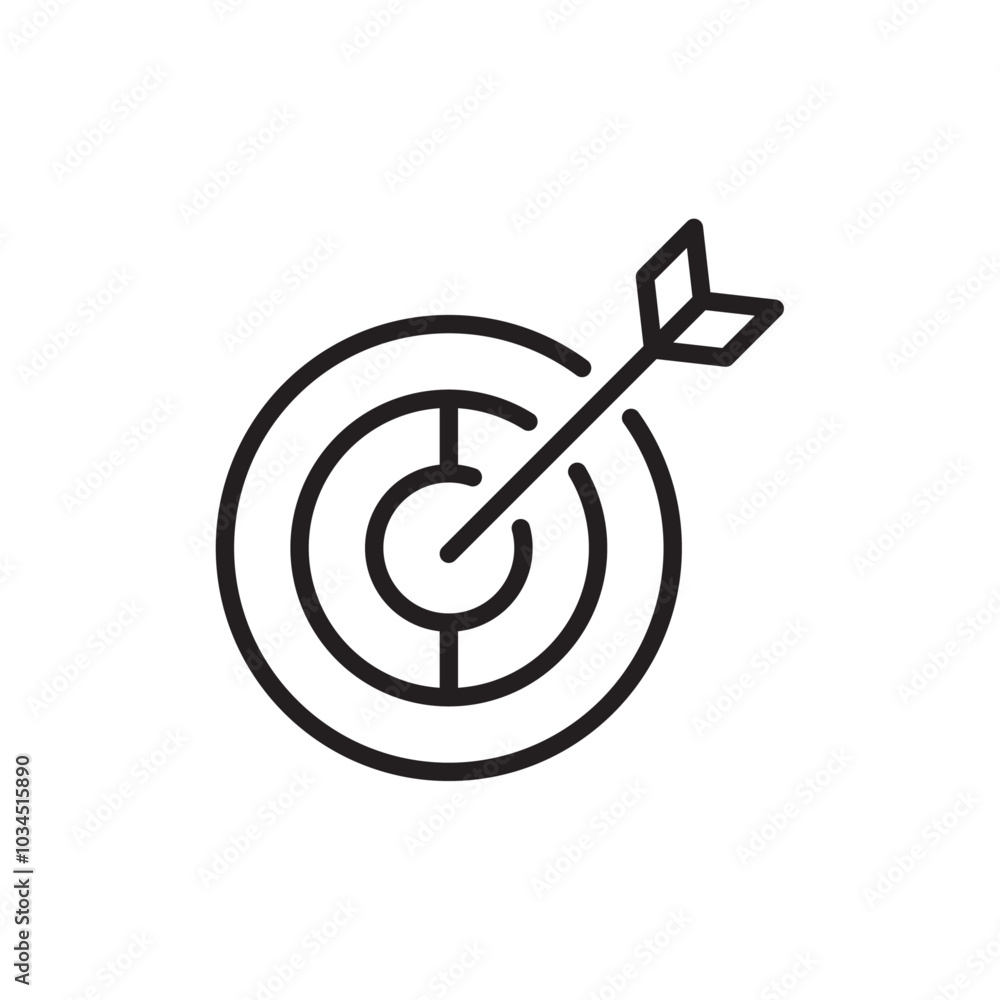 Accuracy icon Simple thin outline Accuracy icon Simple thin outline