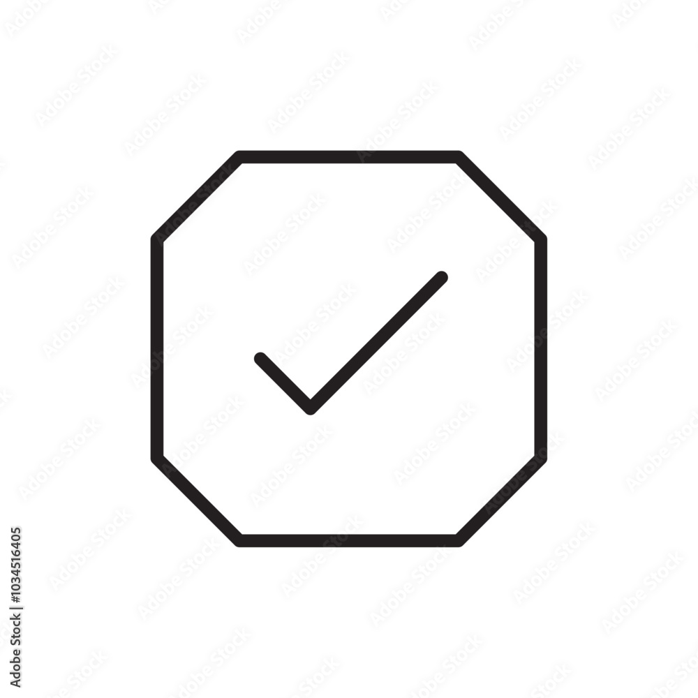 Checkmark icon Simple thin outline Checkmark icon Simple thin outline