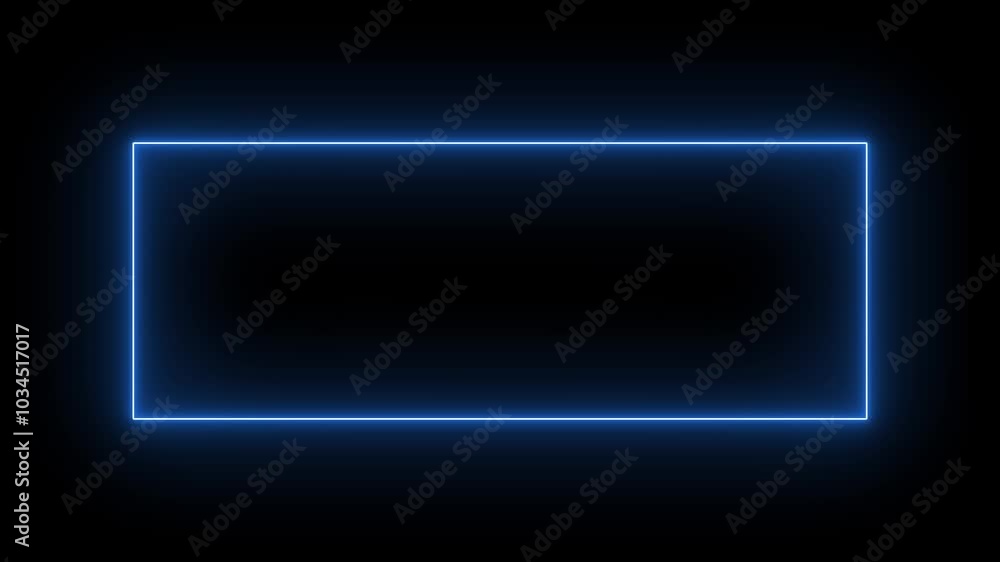 Rectangular frame with moving line. Glowing neon frame animation . Rectangular frame with moving line. Glowing neon frame animation .