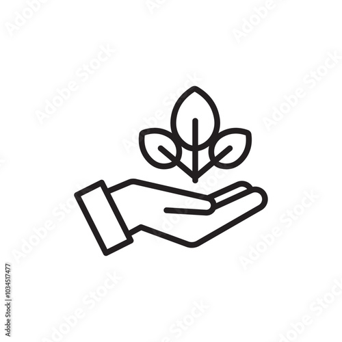 Environment icon Simple thin outline