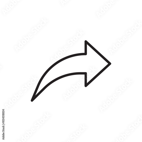 Free Download Forward icon Simple thin outline - GFXLoad