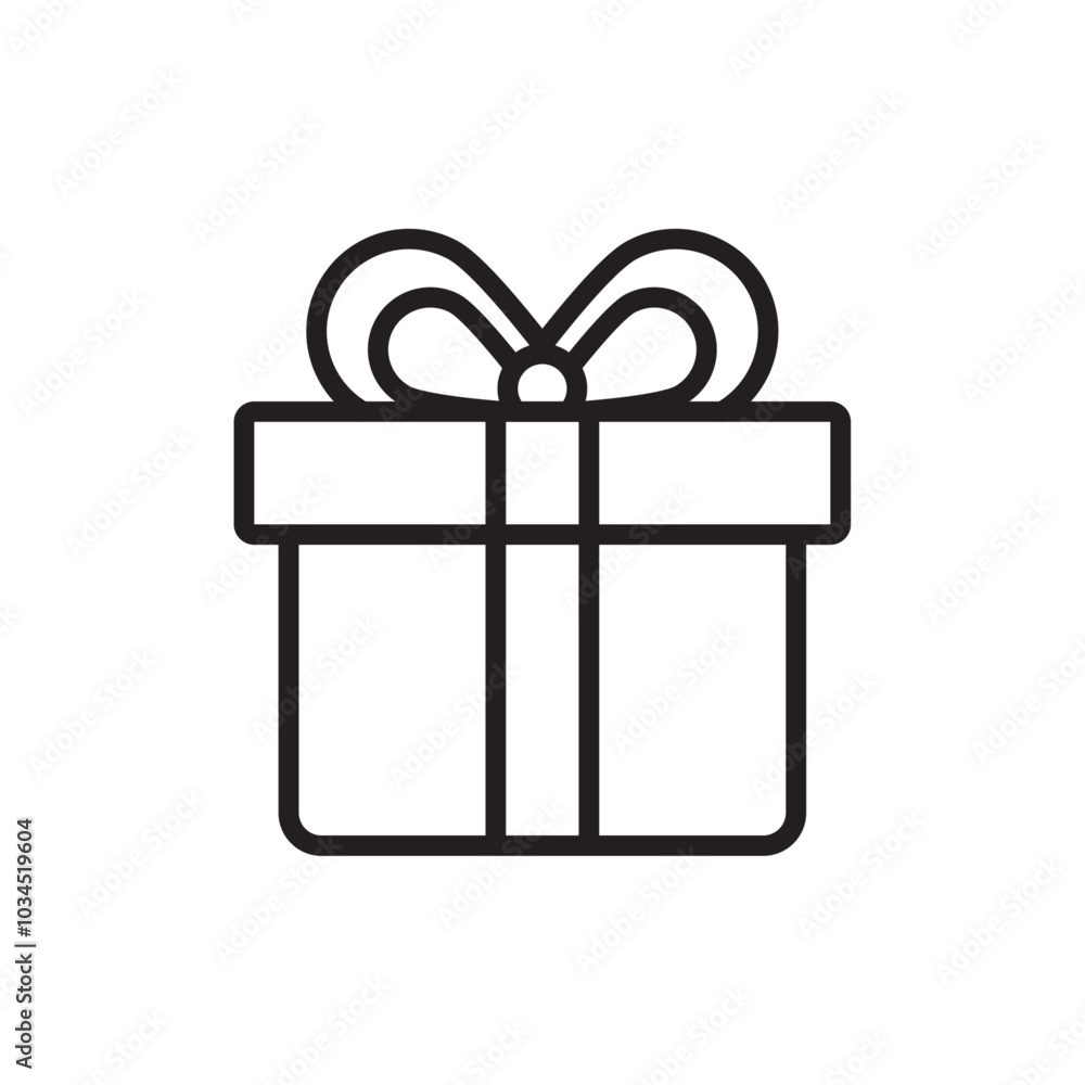 Gift icon Simple thin outline Gift icon Simple thin outline