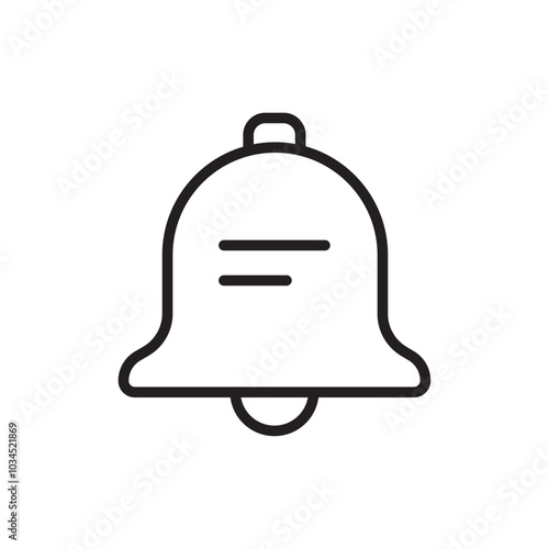 Notification icon Simple thin outline