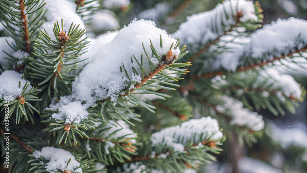 close up snowy pine, winter background, christmas design background close up snowy pine, winter background, christmas design background