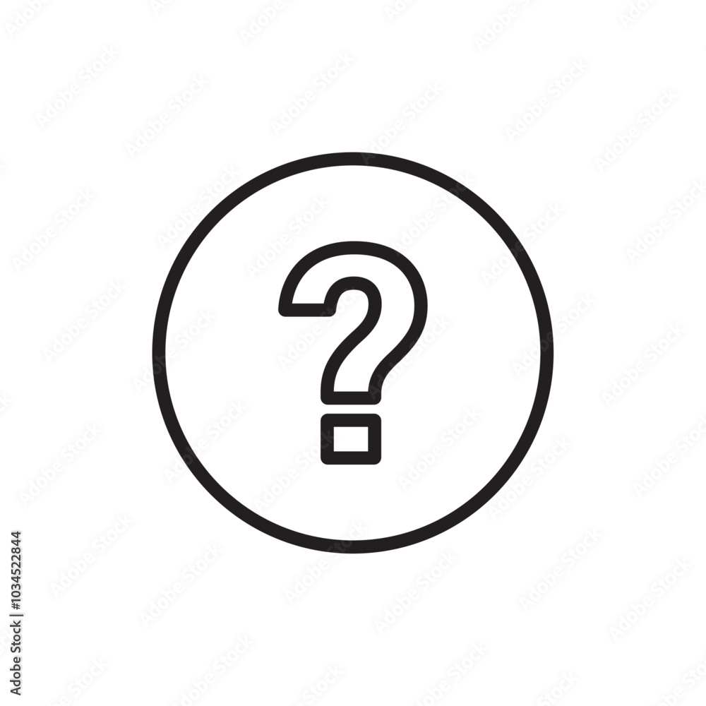 Question icon Simple thin outline Question icon Simple thin outline