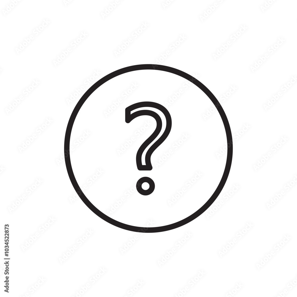 Question icon Simple thin outline Question icon Simple thin outline