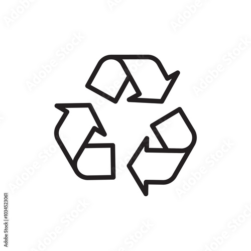 Reuse icon Simple thin outline