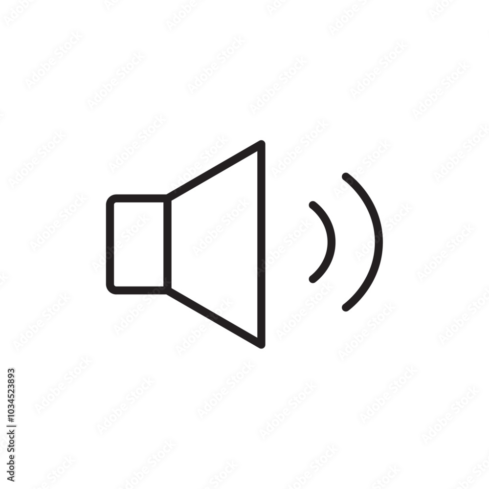 Speaker icon Simple thin outline Speaker icon Simple thin outline