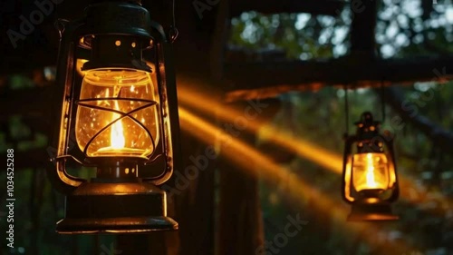 lantern in the night