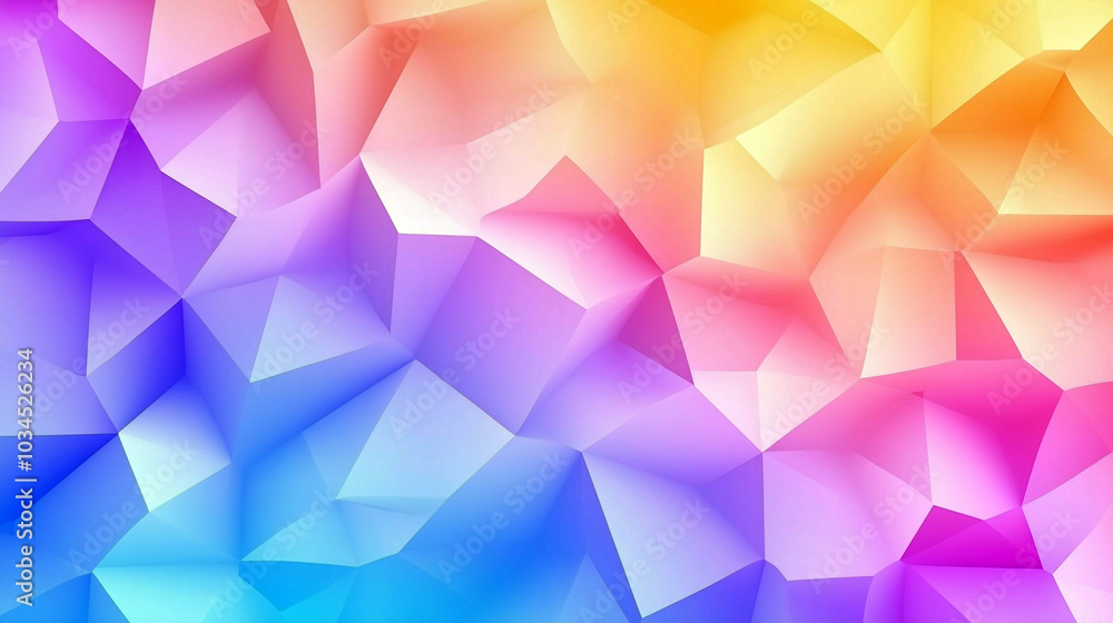 abstract colorful background. vibrant geometric polygonal background with a blend of gradient polygon shapes in purple, pink, blue, yellow. modern wallpaper design, digital art, creativity backdrop abstract colorful background. vibrant geometric polygonal background with a blend of gradient polygon shapes in purple, pink, blue, yellow. modern wallpaper design, digital art, creativity backdrop