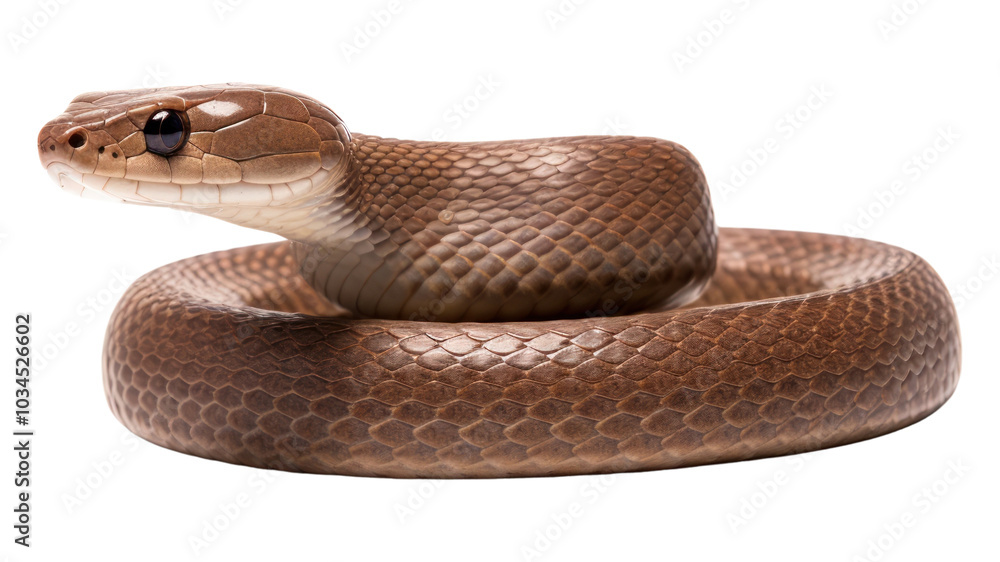 Fototapeta premium PNG A Smooth Earth Snake snake reptile animal.