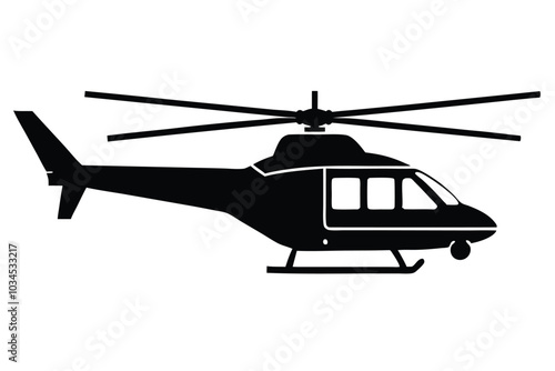 helicopter isolated on white background 