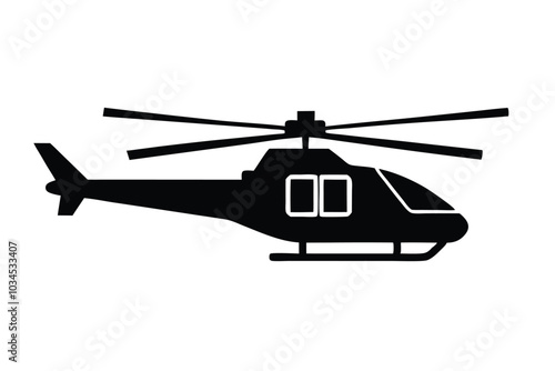 helicopter isolated on white background 