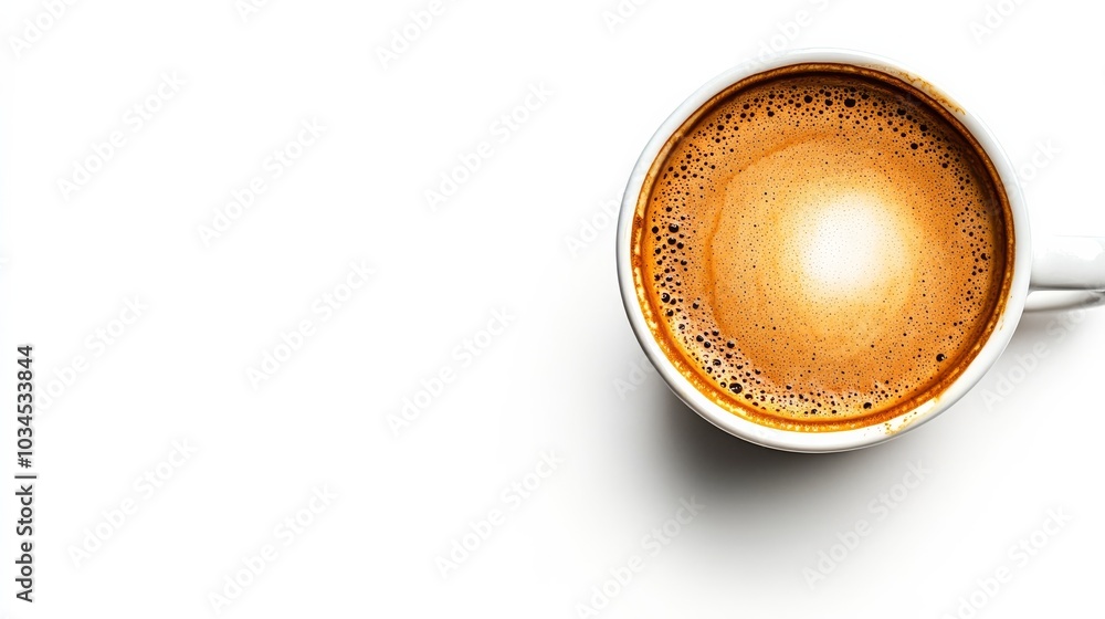 Cup of coffee on white. Cup of coffee on white.