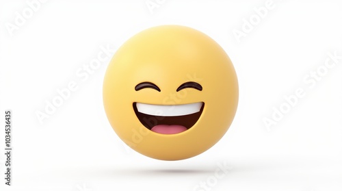 3D cartoon smiley face on an egg with happy and sad expressions isolated on a white background