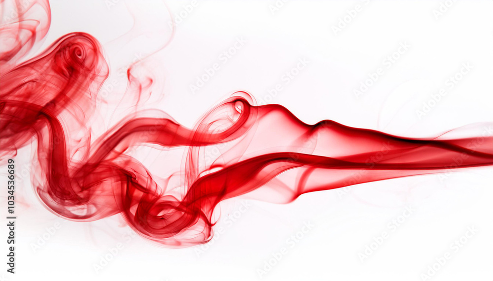 Red Smoke abstract white background. Red Smoke abstract white background.
