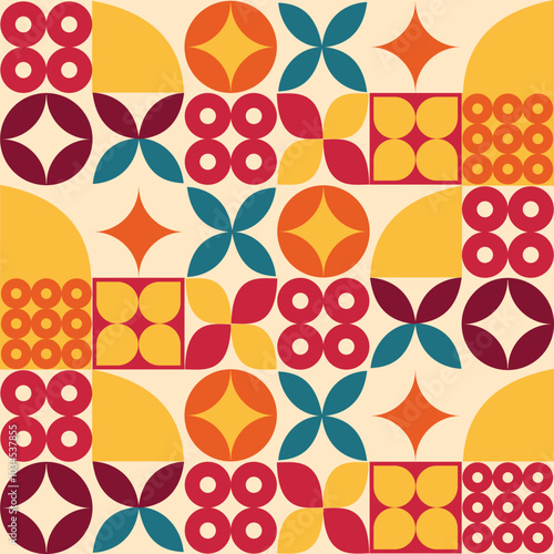 Abstract geometric pattern vector  illustration design and banner template design of geometric pattern or Flat mosaic background