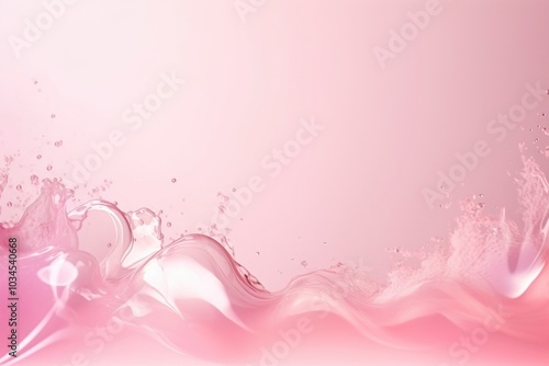 Pink water liquid splash