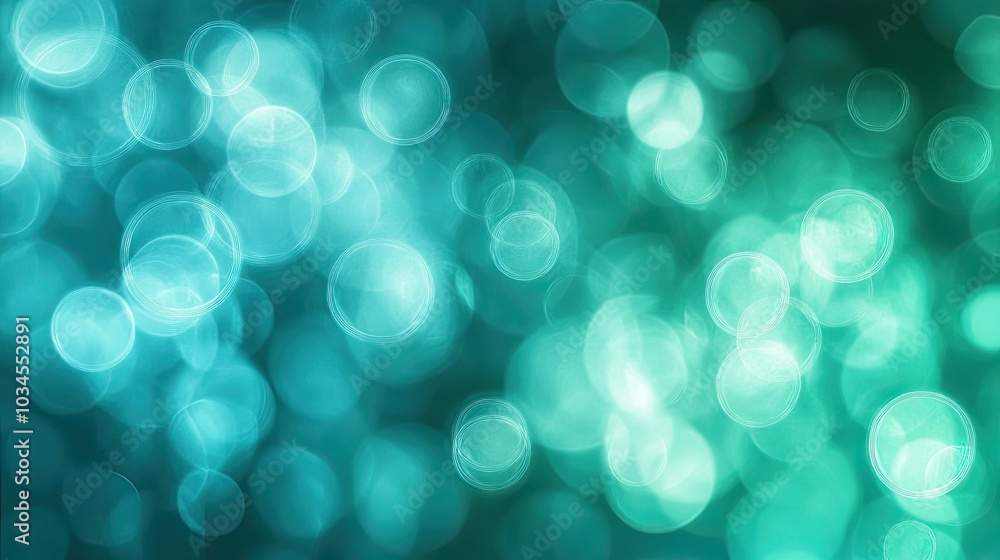 Soft Bokeh Background in Teal and Aqua Tones Soft Bokeh Background in Teal and Aqua Tones