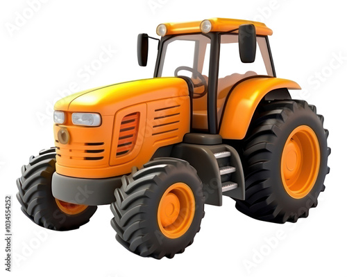 PNG Tractor vehicle cartoon.