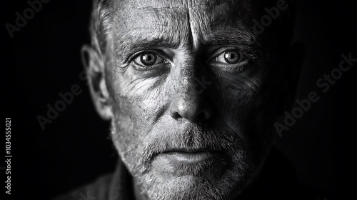 frontal portrait photography of man