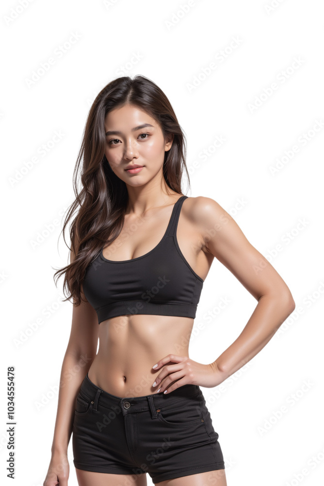 A model of a woman transparent background A model of a woman transparent background