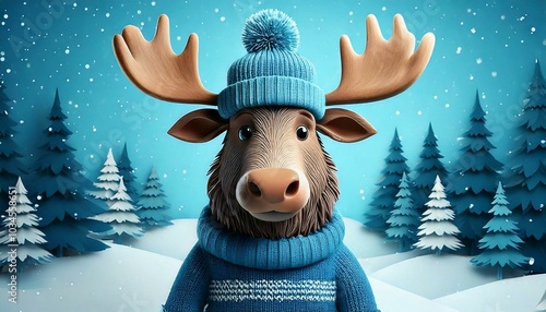 Cute Cartoon Winter Christm...