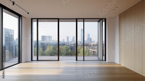 Modern Apartment with City View and Bright Interior