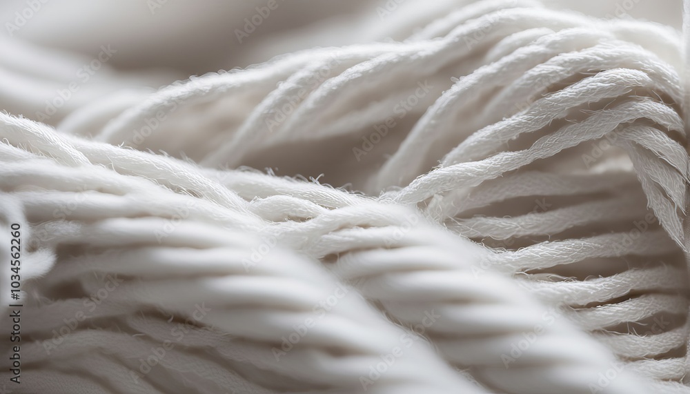 Fundo branco formado por detalhe macro de um tecido. Fundo branco formado por detalhe macro de um tecido.