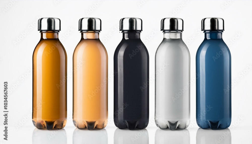 Reusable water bottle mockup isolate on white background Reusable water bottle mockup isolate on white background