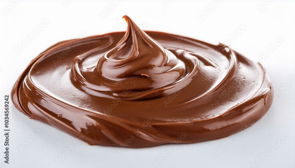 Chocolate cream spread isolated on white background
Chocolate cream spread isolated on white background