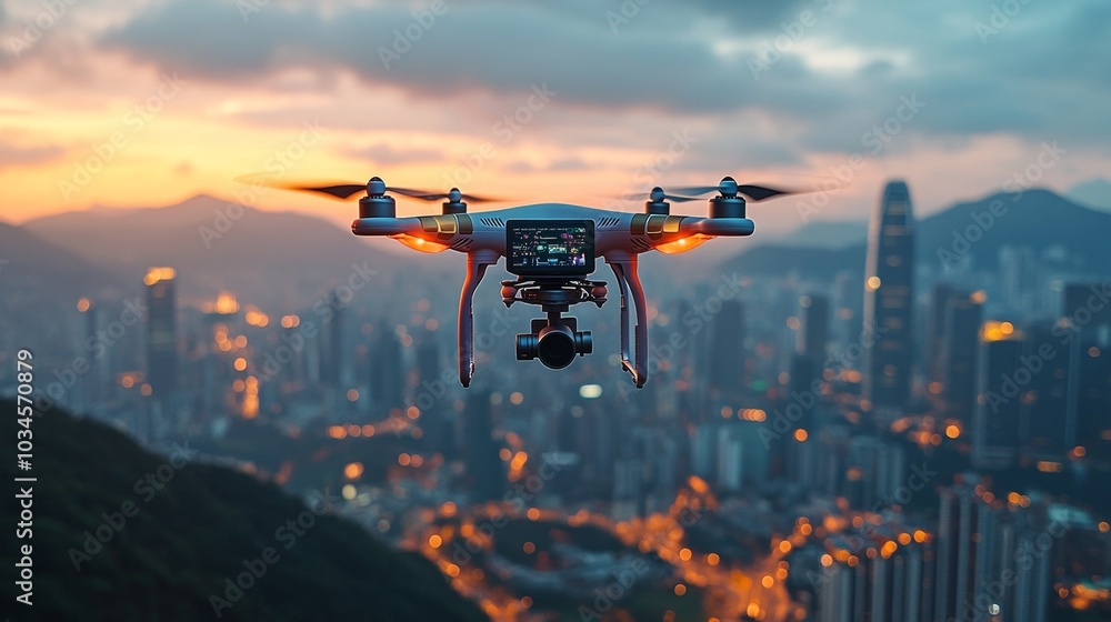 Drone Displaying Personalized Travel Ads Powered by Technology Drone Displaying Personalized Travel Ads Powered by Technology