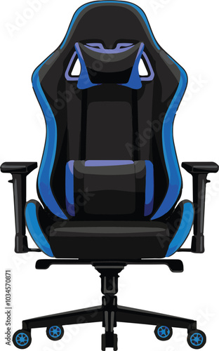 Gaming Chair colorful vector illustration