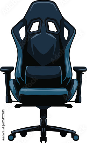 Gaming Chair colorful vector illustration