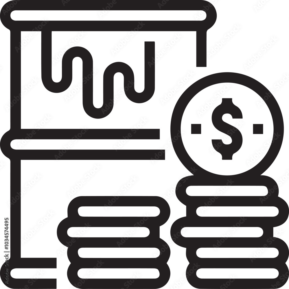 Oil icon symbol vector image Illustration Oil icon symbol vector image Illustration