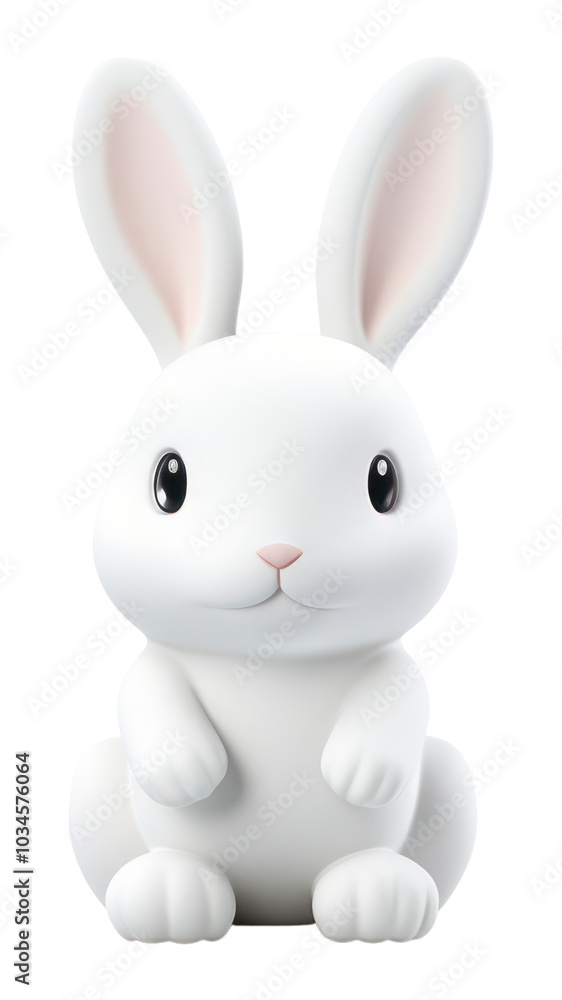 Obraz premium PNG Animal mammal rabbit white.