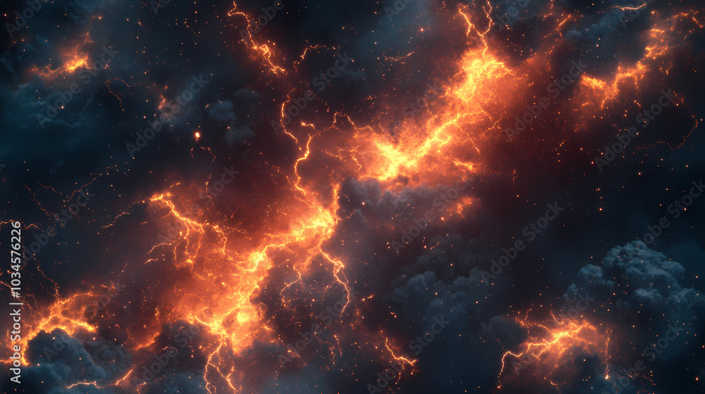 An explosion of light, rays radiating from the center in all directions, illuminates an endless crowd on Earth with golden clouds surrounding them. An explosion of light, rays radiating from the center in all directions, illuminates an endless crowd on Earth with golden clouds surrounding them.