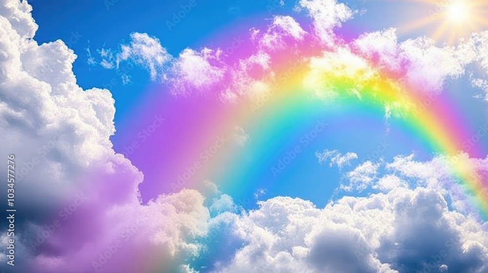 A vibrant rainbow arching over a stormy sky, symbolizing hope, emotional resilience, and brighter days ahead after hardships A vibrant rainbow arching over a stormy sky, symbolizing hope, emotional resilience, and brighter days ahead after hardships