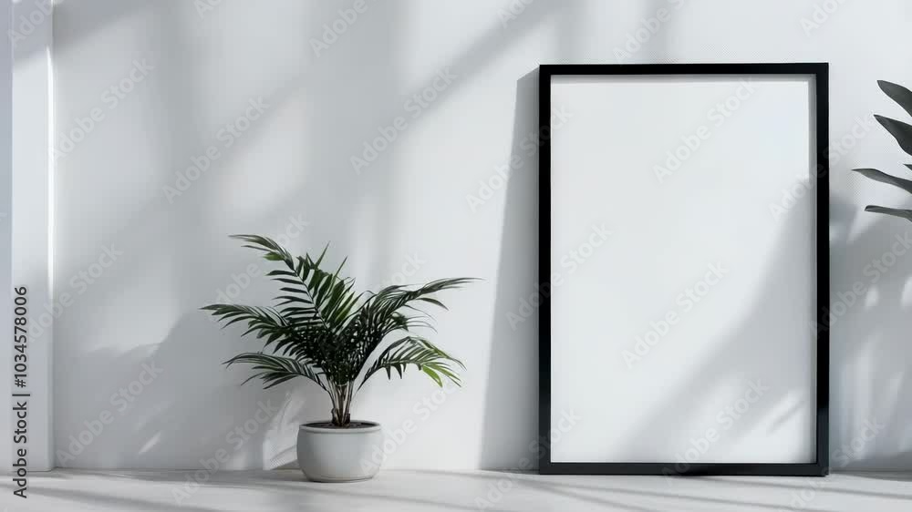 Showcase your artwork or promotions with this chic mockup of a sophisticated poster frame against a pristine white backdrop. Video Showcase your artwork or promotions with this chic mockup of a sophisticated poster frame against a pristine white backdrop. Video