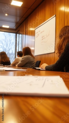 Educational workshop with participants analyzing case studies, enhancing their critical thinking skills