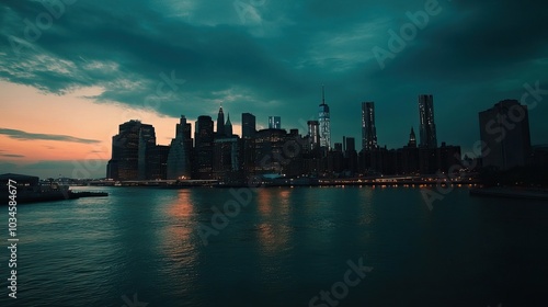 New York City Skyline at Dusk