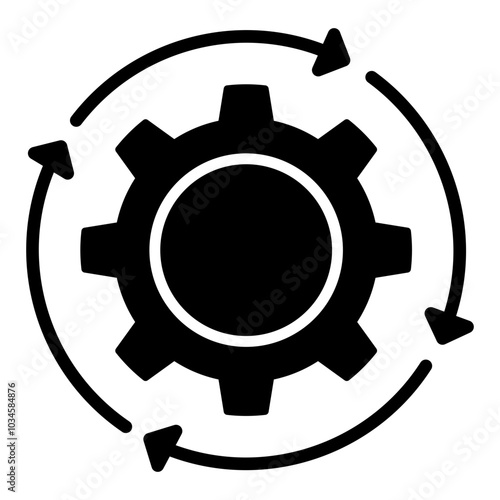 Continuous Glyph Icon