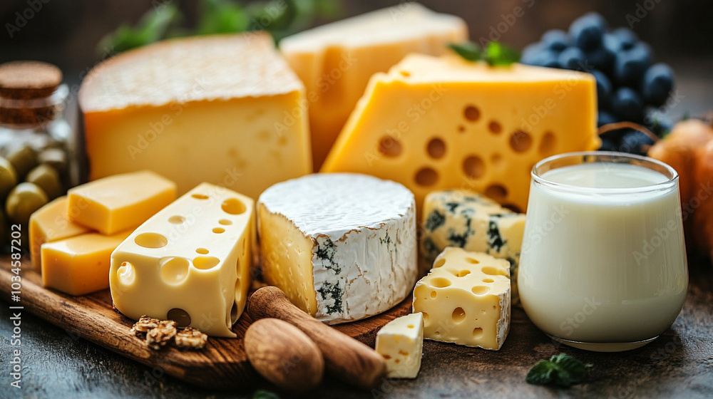 fresh dairy products, including milk, cheese, and yogurt, showcases the richness and health benefits of dairy in a clean, minimalist setting, emphasizing freshness and nourishment fresh dairy products, including milk, cheese, and yogurt, showcases the richness and health benefits of dairy in a clean, minimalist setting, emphasizing freshness and nourishment