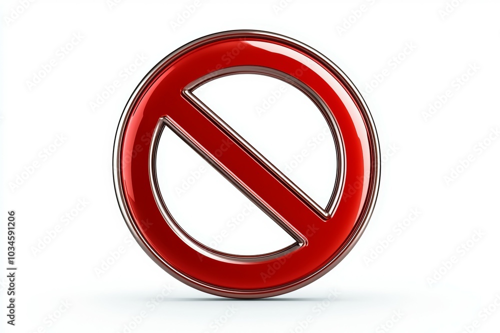 A red circle with a white line in the middle, prohibition sign or symbol A red circle with a white line in the middle, prohibition sign or symbol