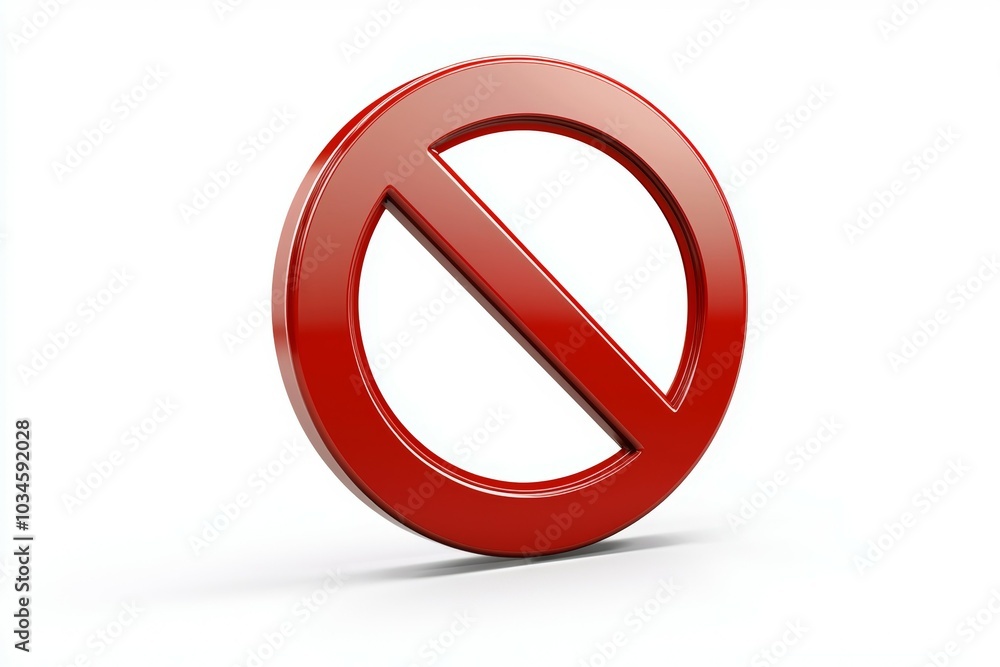 A red circle with a white line in the middle, prohibition sign or symbol A red circle with a white line in the middle, prohibition sign or symbol