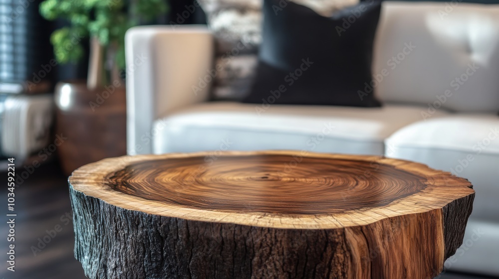 Rustic Tree Trunk Coffee Table for Modern Living Room Rustic Tree Trunk Coffee Table for Modern Living Room