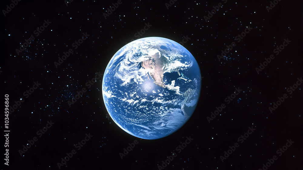 Naklejka premium earth in space