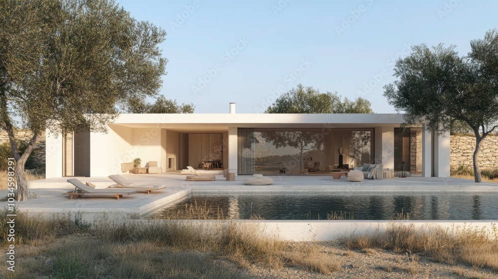 Modern Minimalist Villa with Swimming Pool and Outdoor Living Modern Minimalist Villa with Swimming Pool and Outdoor Living
