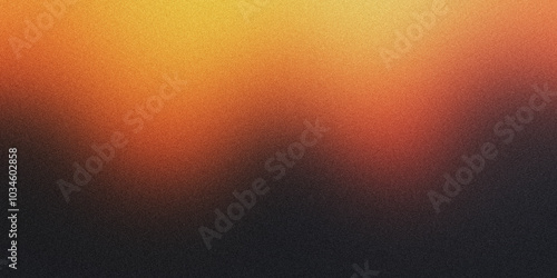 Obraz na płótnie Grainy gradient background in orange, yellow and black colors. Noise texture. abstract orange yellow black gradient. background design. colorful background with space for design. banner, poster w salonie